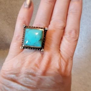 Barse sterling silver and turquoise ring